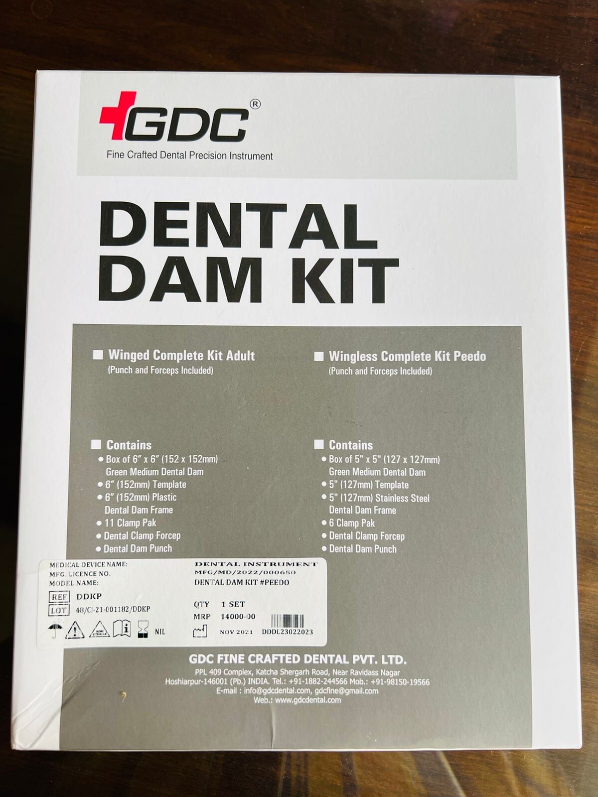 Dental GDC Rubber Dam Complete Kit with Clamps/Forceps/Dam Sheets (Free Ship)