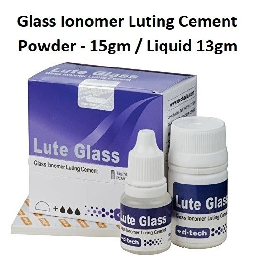 Ionomer Luting Cement Pack Dental LUTE GLASS Self Cure Glass( FAST FREE SHIPING)