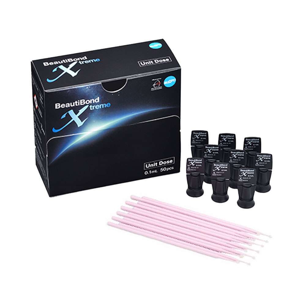 Beautibond Xtreme Adhesive Light-cure 0.1 mL Unit Dose and Micro Brushes, 50/Pk