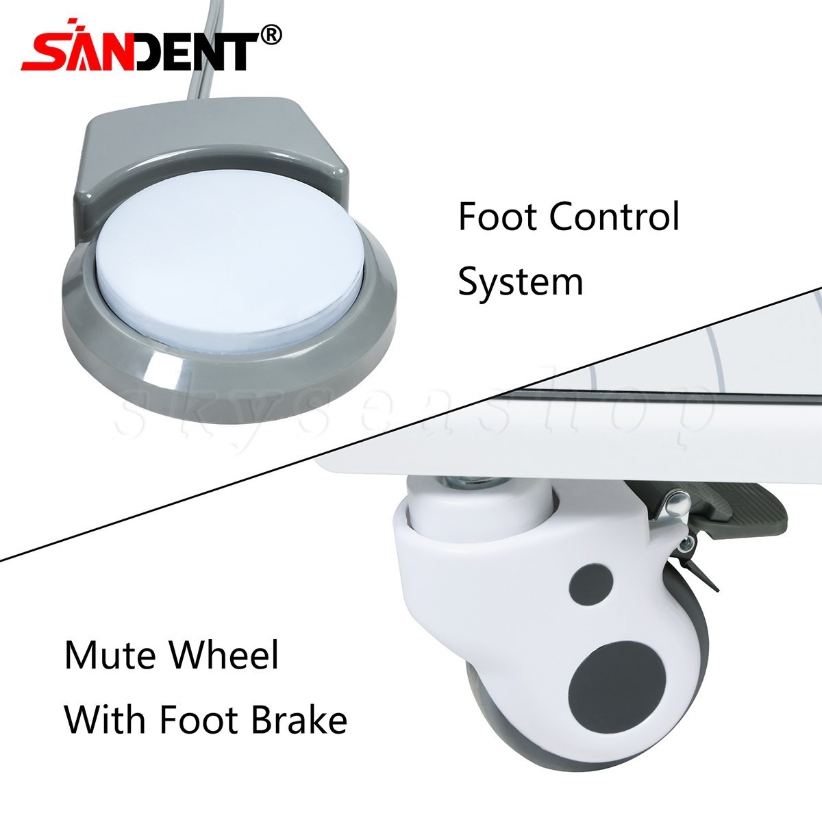 Pets Animal Dental Operation Trolley Dental Mobile Cart Teeth Treatment Machine