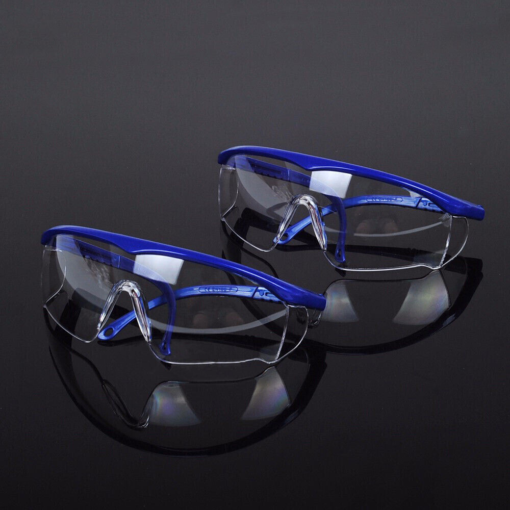 3x Dental Protective Anti-fog Blue Frame Eyes Goggle Glasses Light Curing Safety