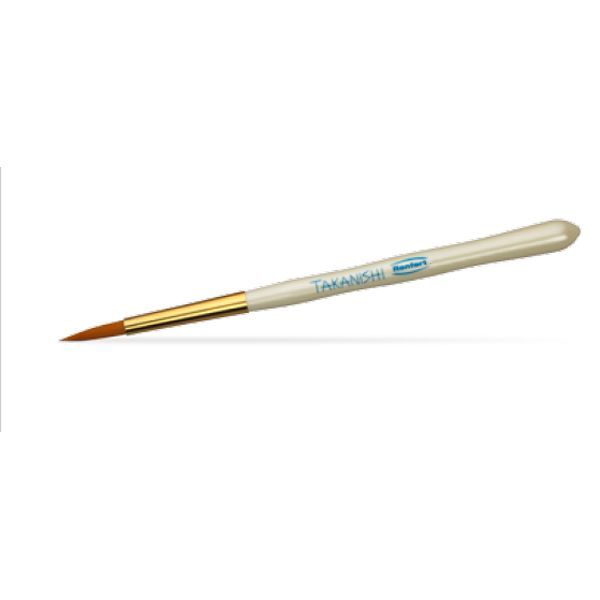 Takanishi Synthetic Bristle Brush- Size 1/0, 2/Pk. Stable, Highly Flexible