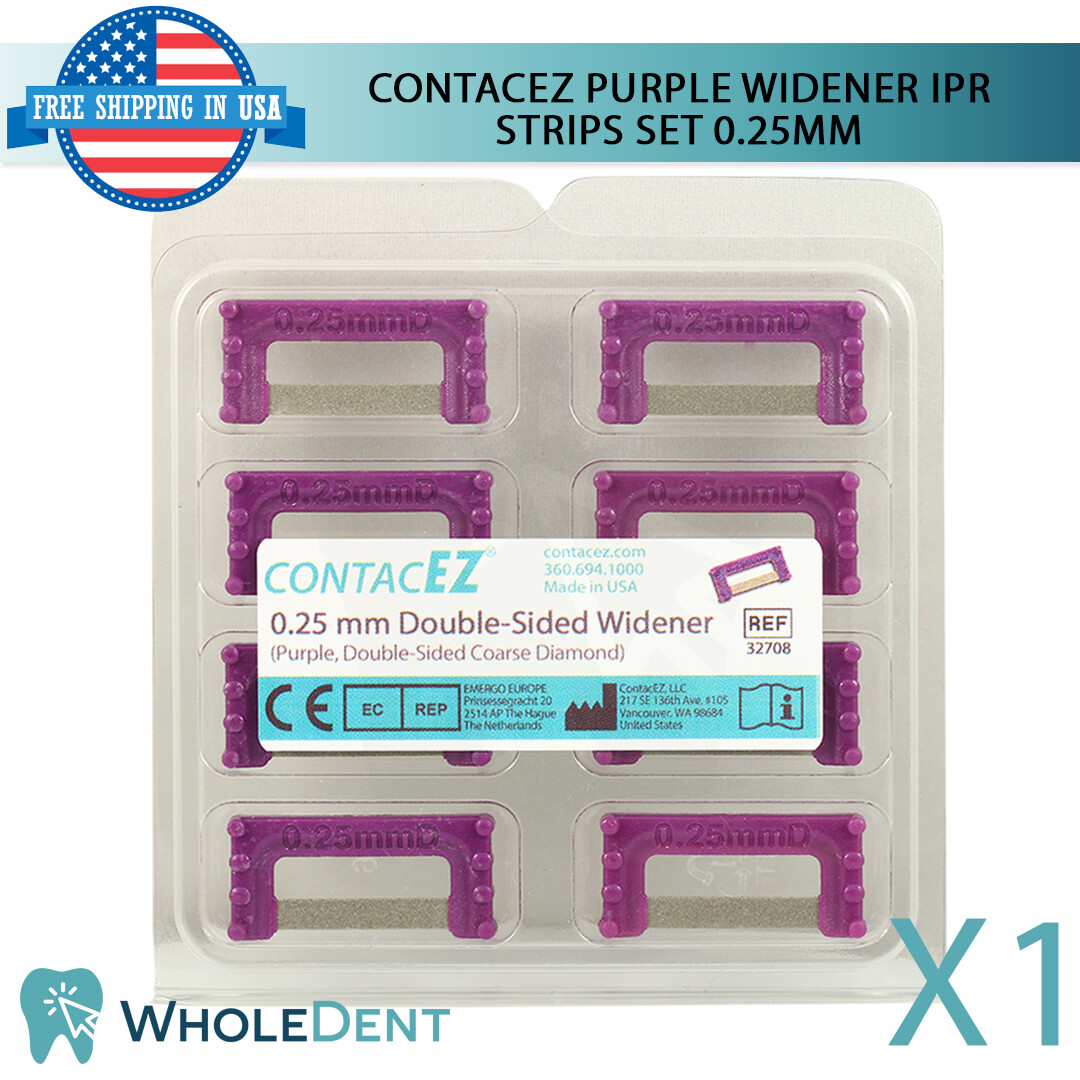 ContacEZ Purple Widener IPR Plus 8 Strips Orthodontic Interproximal Reduction