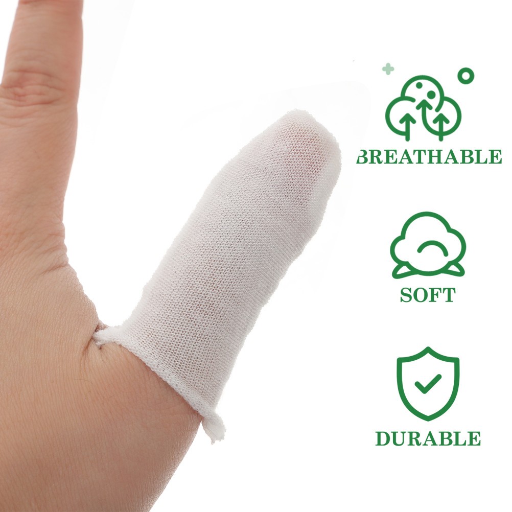 150 Pcs Finger Sleeves Protectors Breathable Cots Waterproof Cover