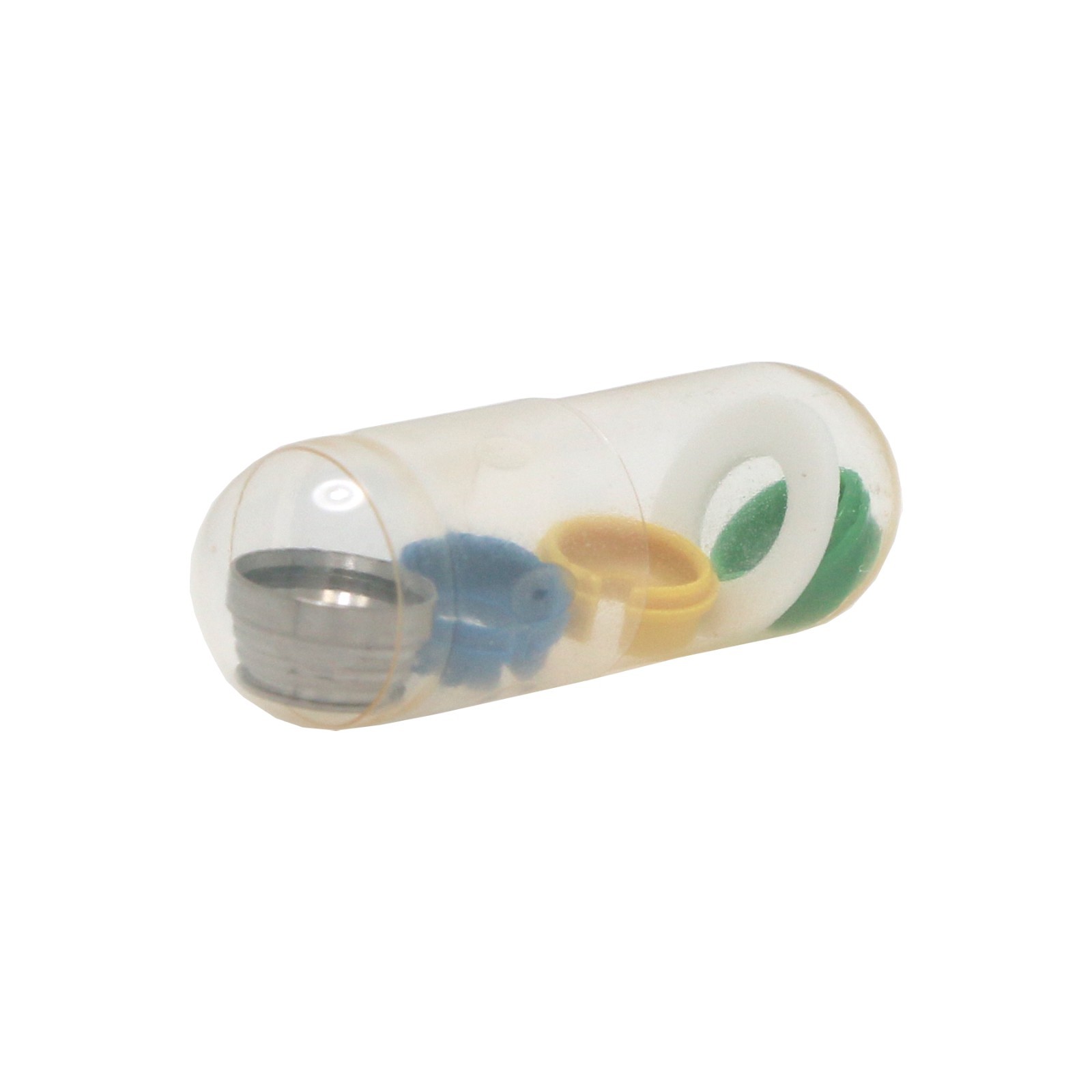 Dental PEEK Cap Retention Insert Caps Novaloc Type Matrix Titanium Housing Caps