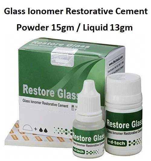 Dental RESTORE GLASS Aesthetic Glass Ionomer Restorative Cement Pack