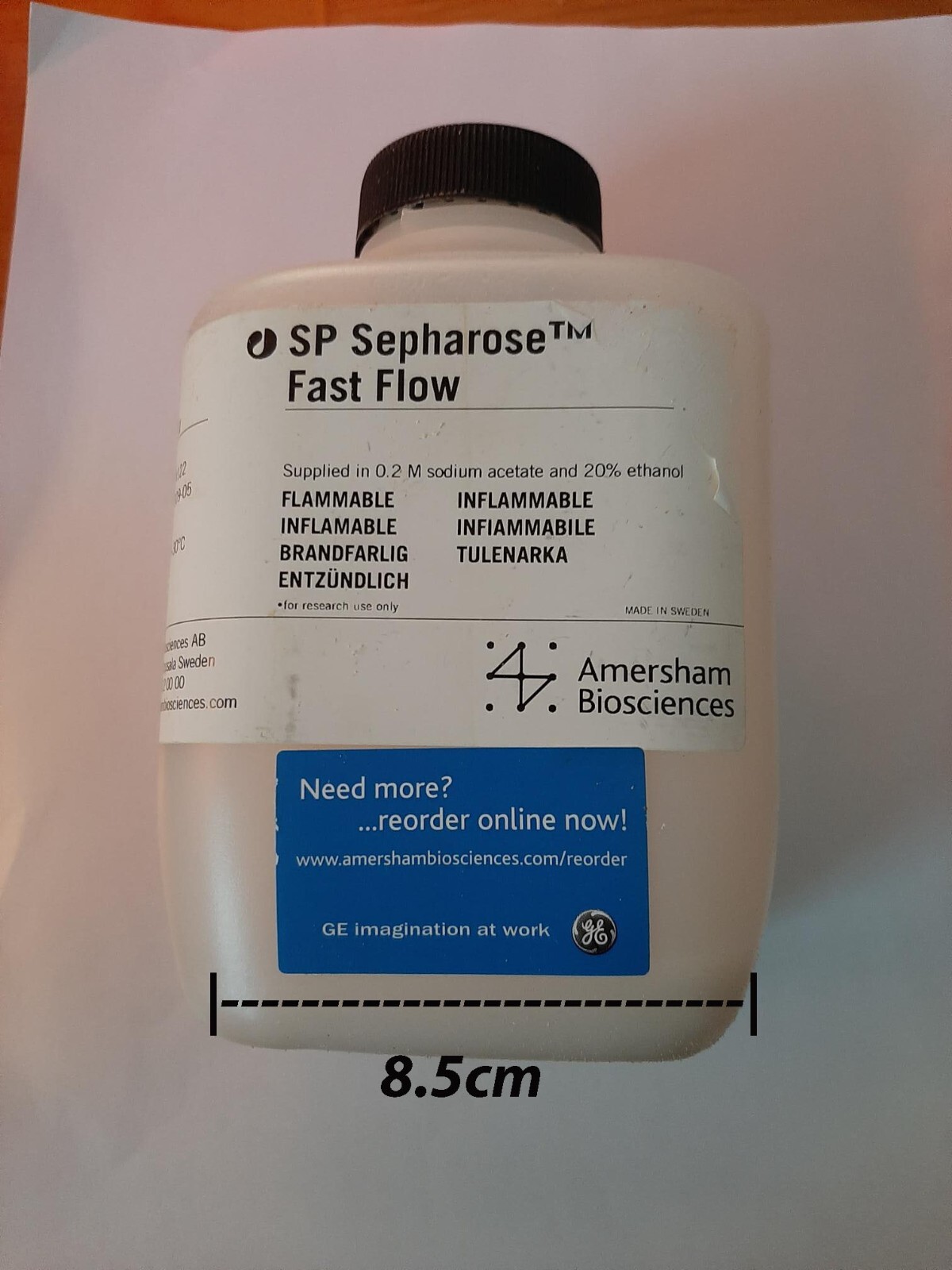 SP Sepharose Fast flow, Amersham Biosciences, 95-100ml