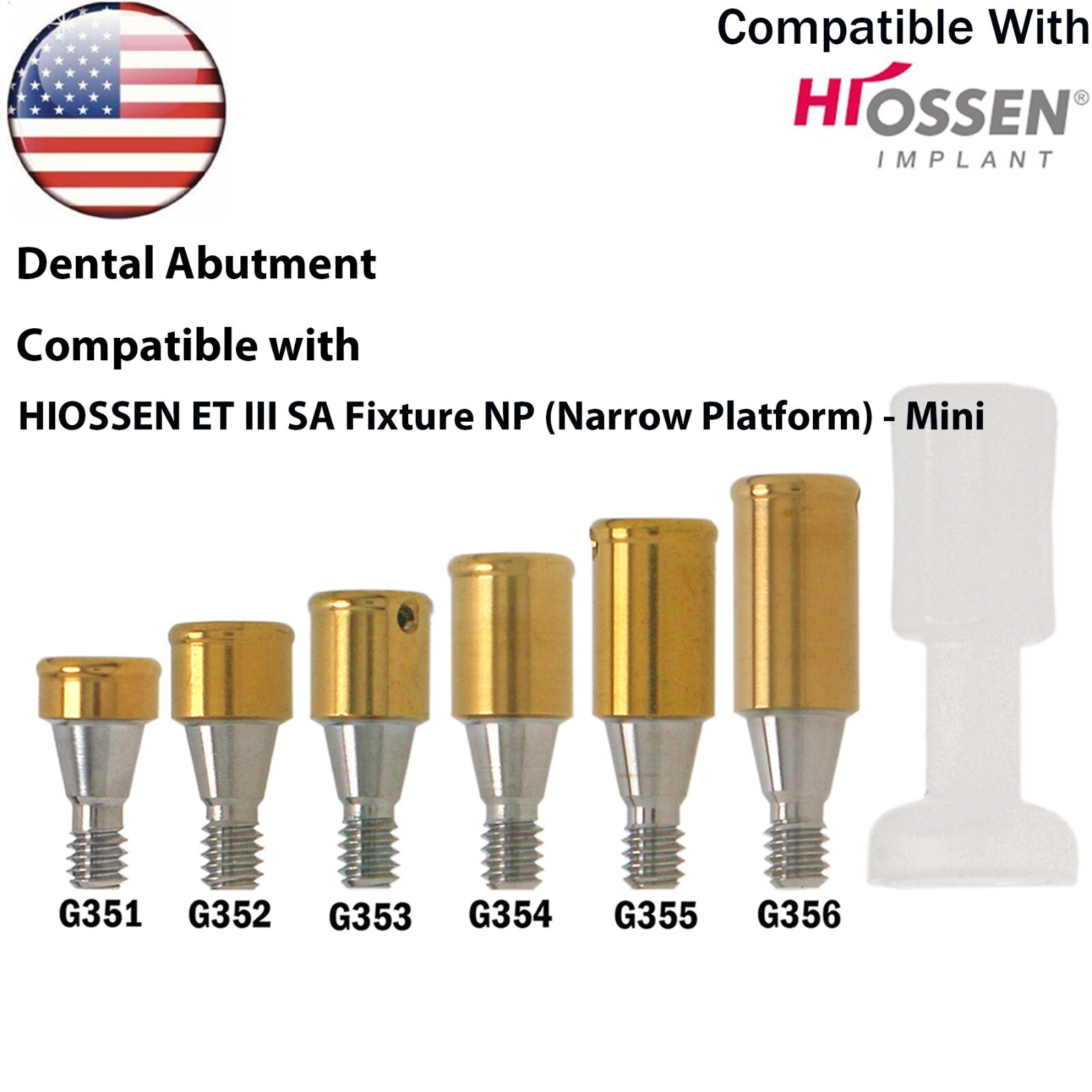 US Dental Locator Tapered Abutment Fit Hiossen Osstem/Nobel Biocare/Zimmer/MIS