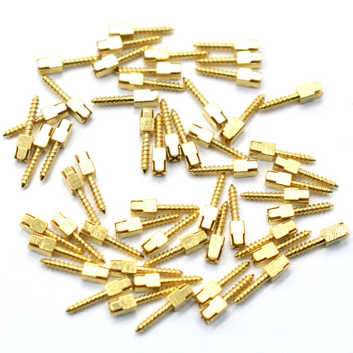 30 Pcs Dental Screw Post Endo Root Canal Conical Refills Golden/Titanium/Steel