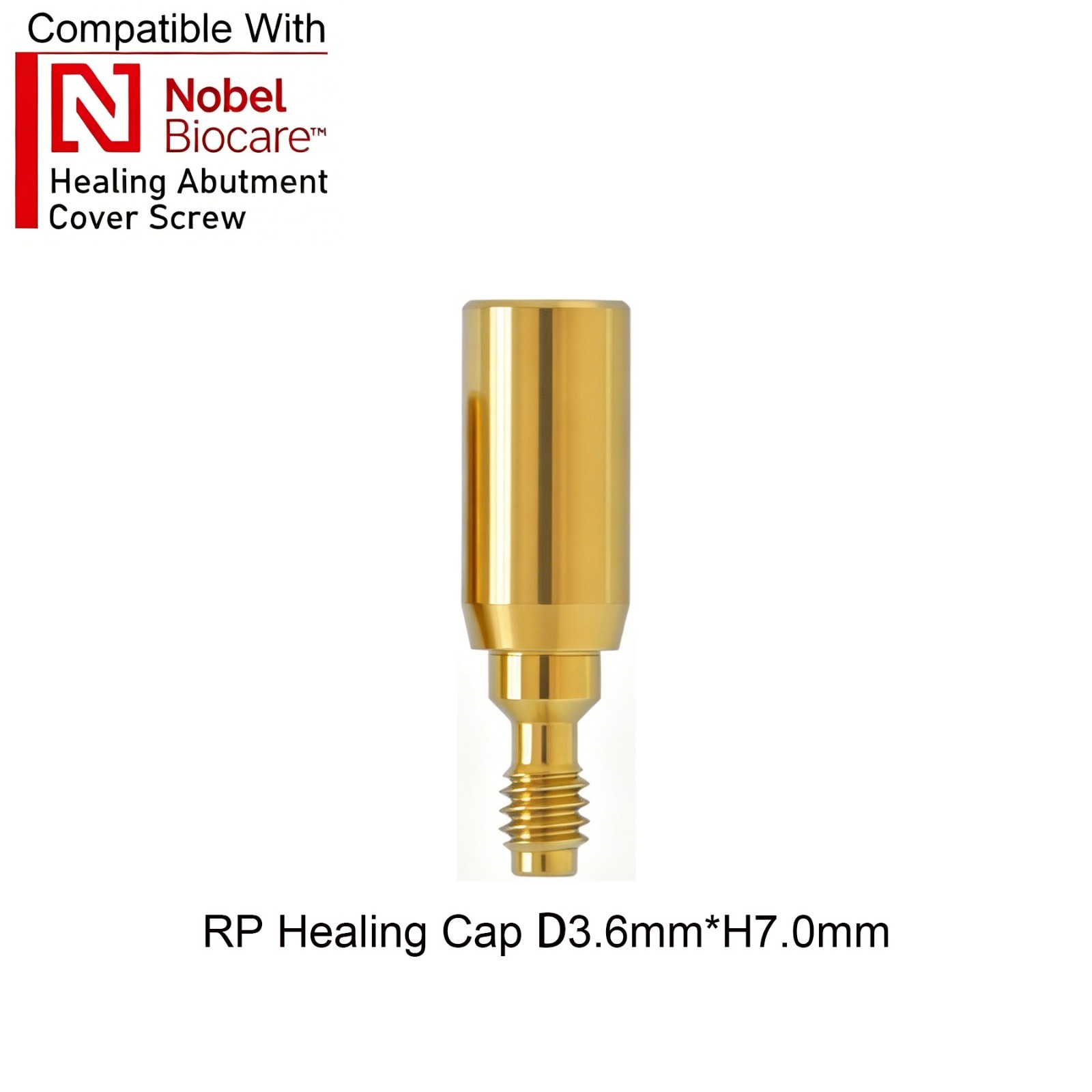 US 5Pcs Dental Healing Abutment ∅3.6 ∅5.0 ∅6.0 Fit Nobel Active Biocare NP/RP