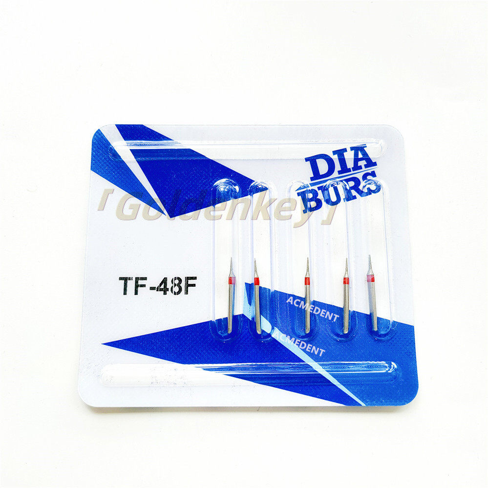 TF-48F Dental Diamond Burs High Speed Handpiece Friction Grip Dentistry Drills