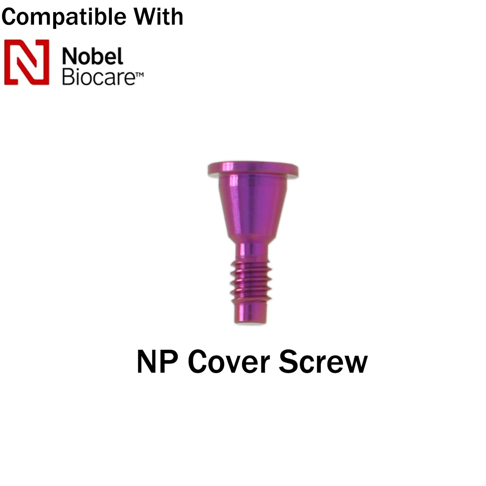 Nobel Dental Healing Abutment RP/NP Fits Nobel Active ∅3.6/5.0/6.0mm