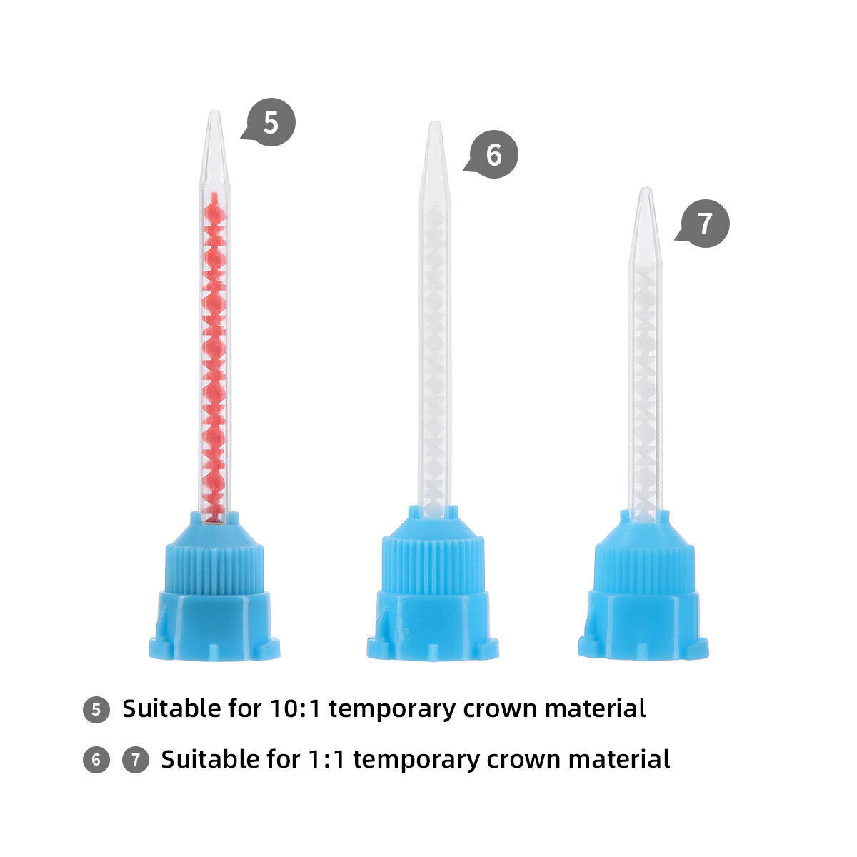 Dental Mixing Tips Tube Disposable Conveying Mixers Impression Intraoral Syringe
