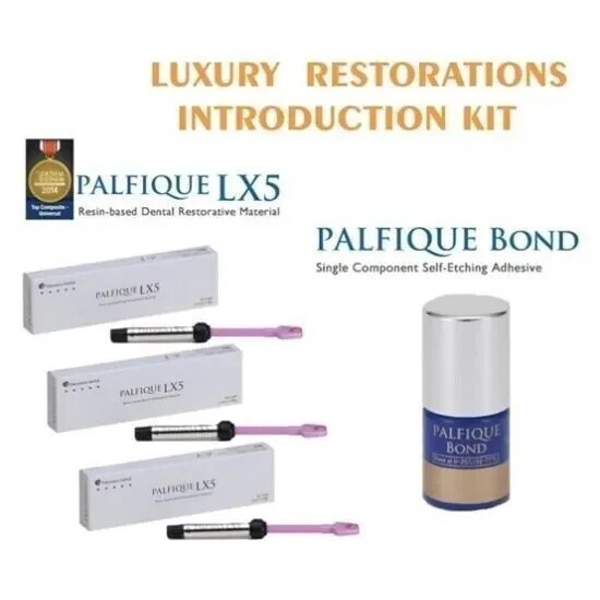 Tokuyama Dental Palfique LX5 Composite Restorative Kit of 3 Syringes + 1 Bond