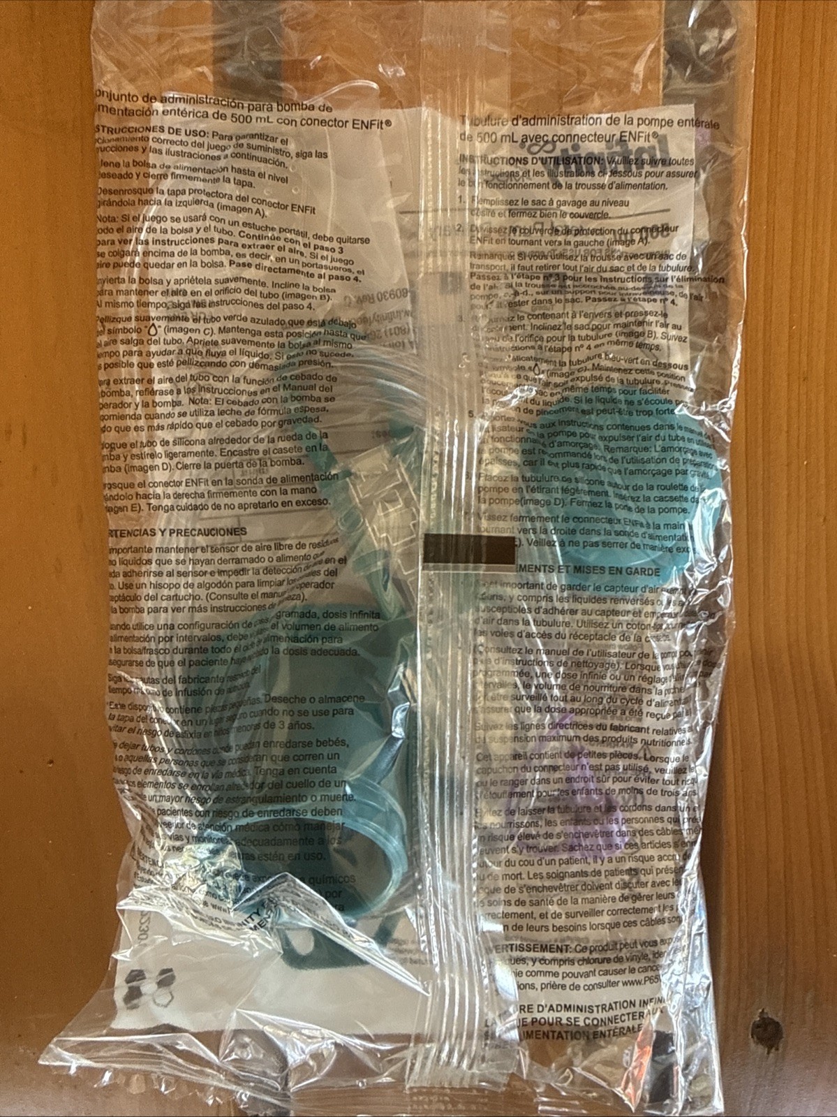 Enteral ENFit Feed Pump Bags – Infinity 500ml With Connector – 30 Pieces New