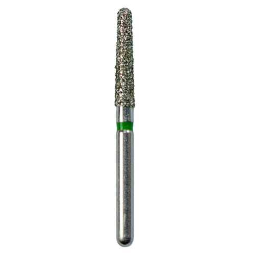 Defend FG #856.018 Coarse Round End Taper Diamond Bur, 5/Pk