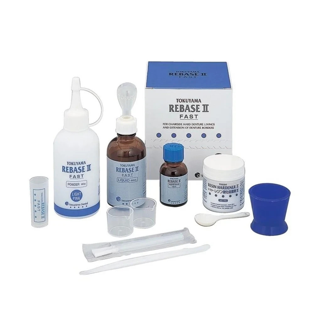 Tokuyama Rebase II Kit – Chairside Hard Denture Reline Material | Dental Lab Use