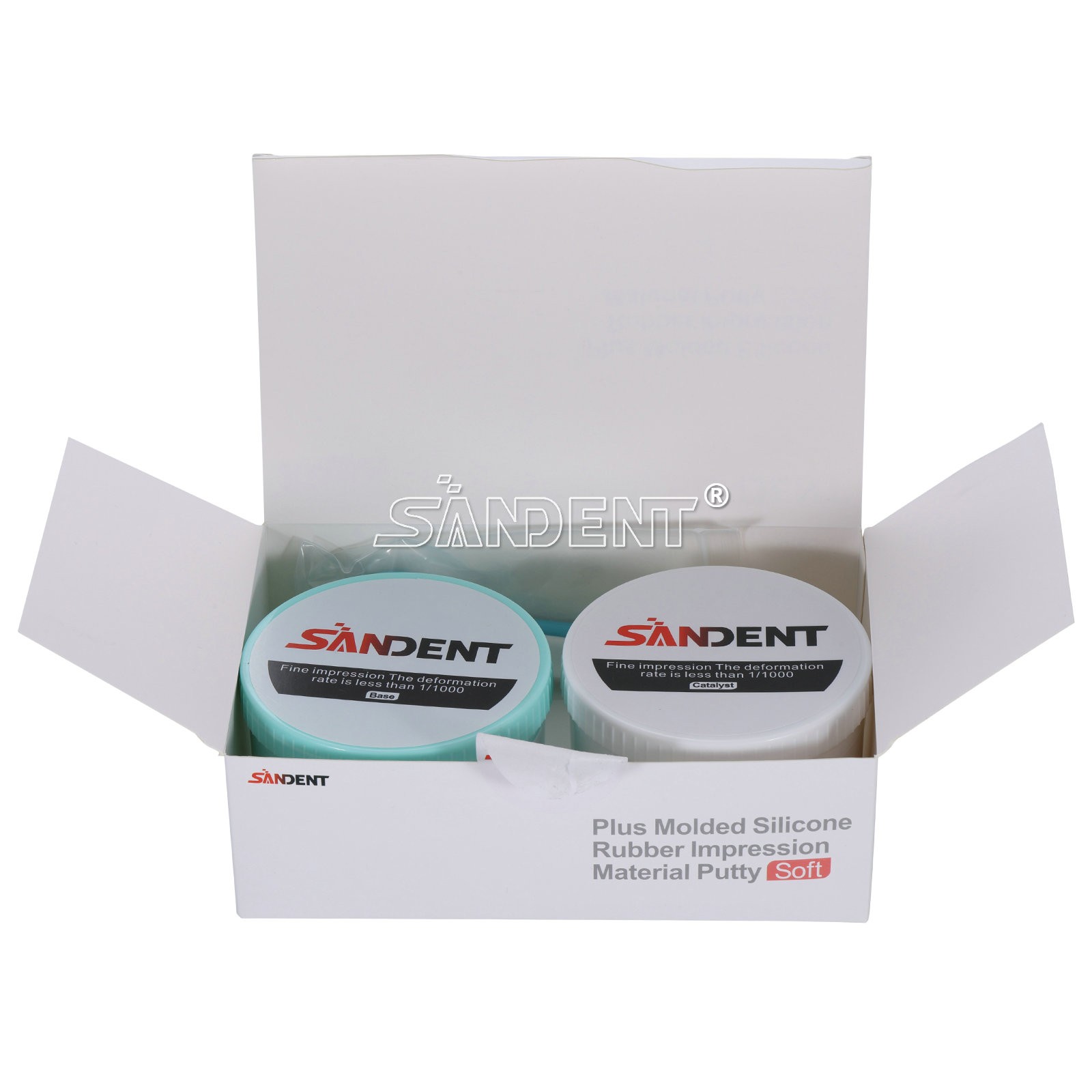 Dental PUTTY REG SET VPS IMPRESSION MATERIAL 400g EACH OF BASE & CATALYST