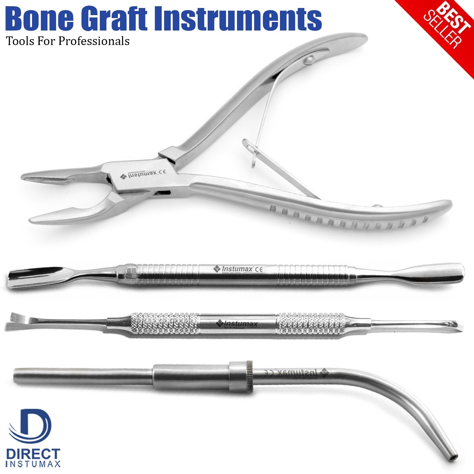 Bone Graft, Implant Instruments, Palti, Crown Remover, Bone Collector with Filte