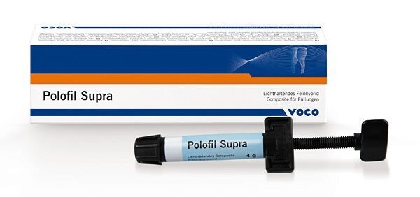 Voco PoloFil Supra Light Curing Micro Hybrid Composite Material 4 gram Syrin