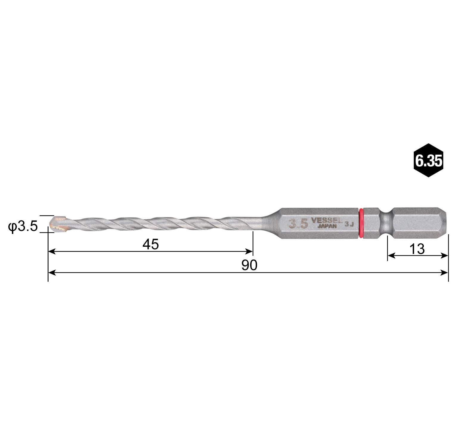 Cushion drill φ3.5mm CPD3S-3.5 VESSEL