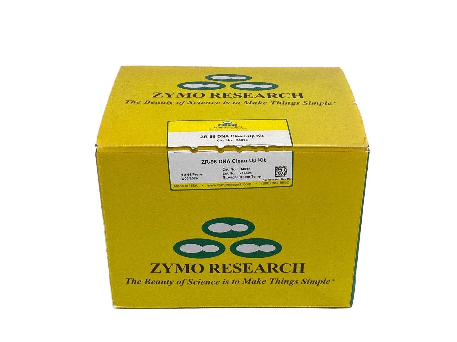 ZYMO ZR-96 DNA Clean-Up Kit 4-Preps D4018