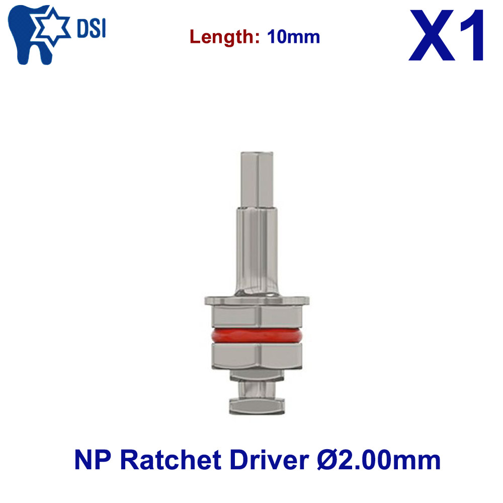1x DSI Dental Im plant Hex Driver Ratchet Tool For Slim Narrow NP Ø2.00 10mm