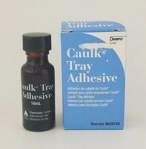 5 Packs Dentsply Sirona CAULK TRAY ADHESIVE 14ml Pack #626155