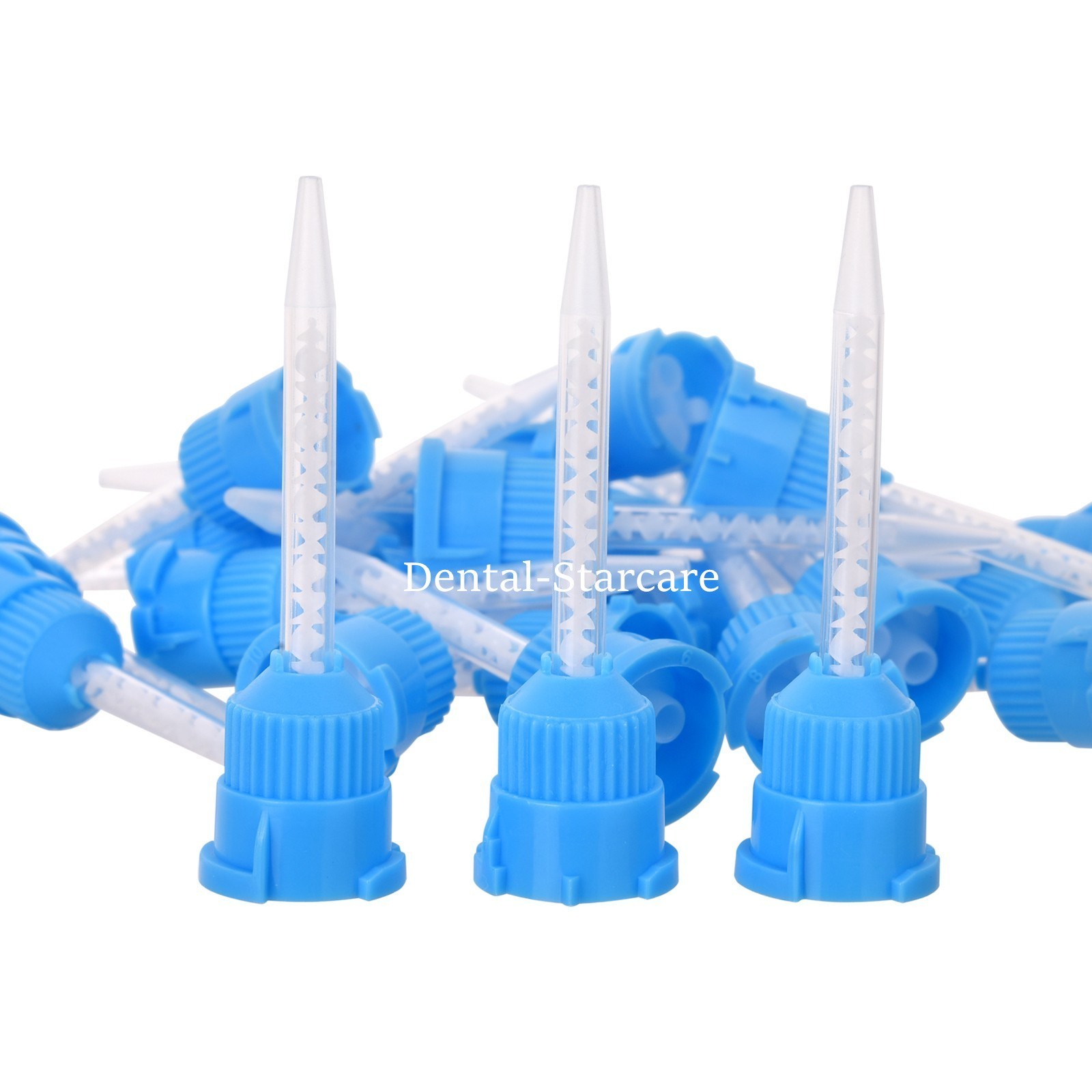 Dental Mixing Tips 1:1 Ratio For Impression Crown Bridge Material Blue/White USA