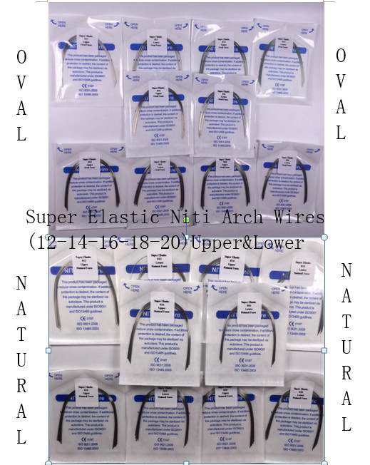 Dental Oval/Natural Niti Super Elastic Arch Wire Round Orthodontic 012-020 Up/Lo