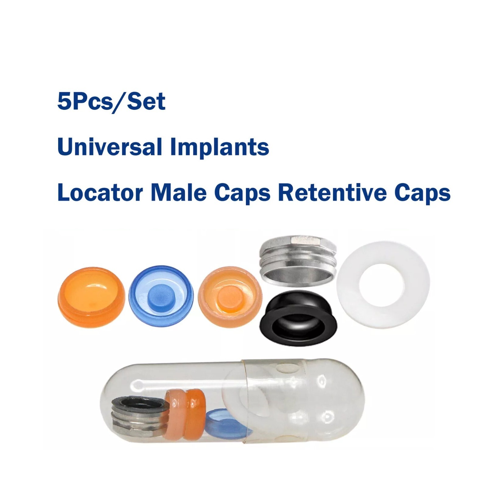 Dental Overdenture Attachments Abutment PAØ3.5/4.5 AH=1-5mm fit for Zimmer