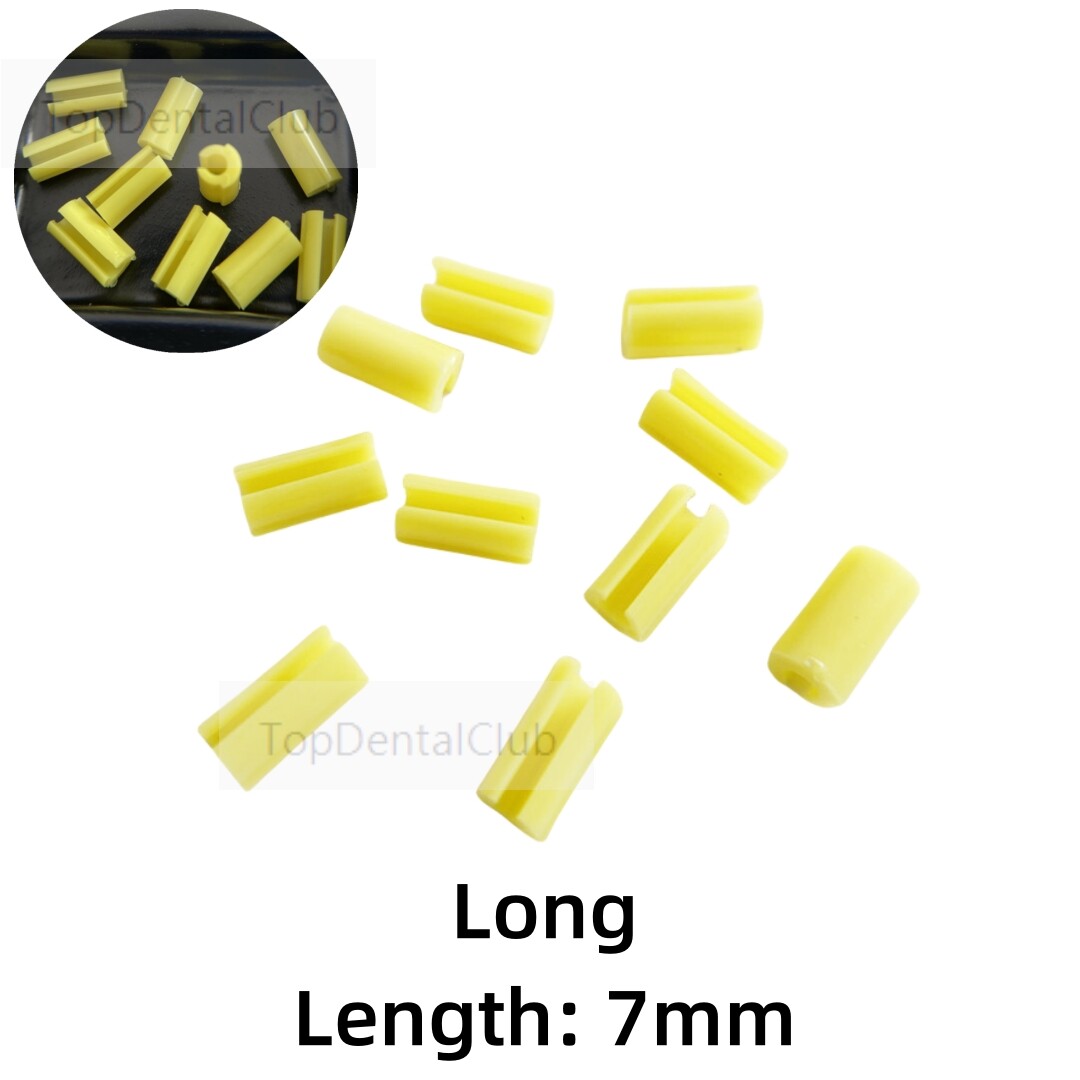 Dental Rider Female Yellow Riders Fits Hader Bar Attachment Implant Long 7.0mm