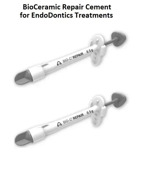 2 x Angelus Dental BIO C REPAIR ready to use BioCeramic Repair Cement 0.5gm Syr