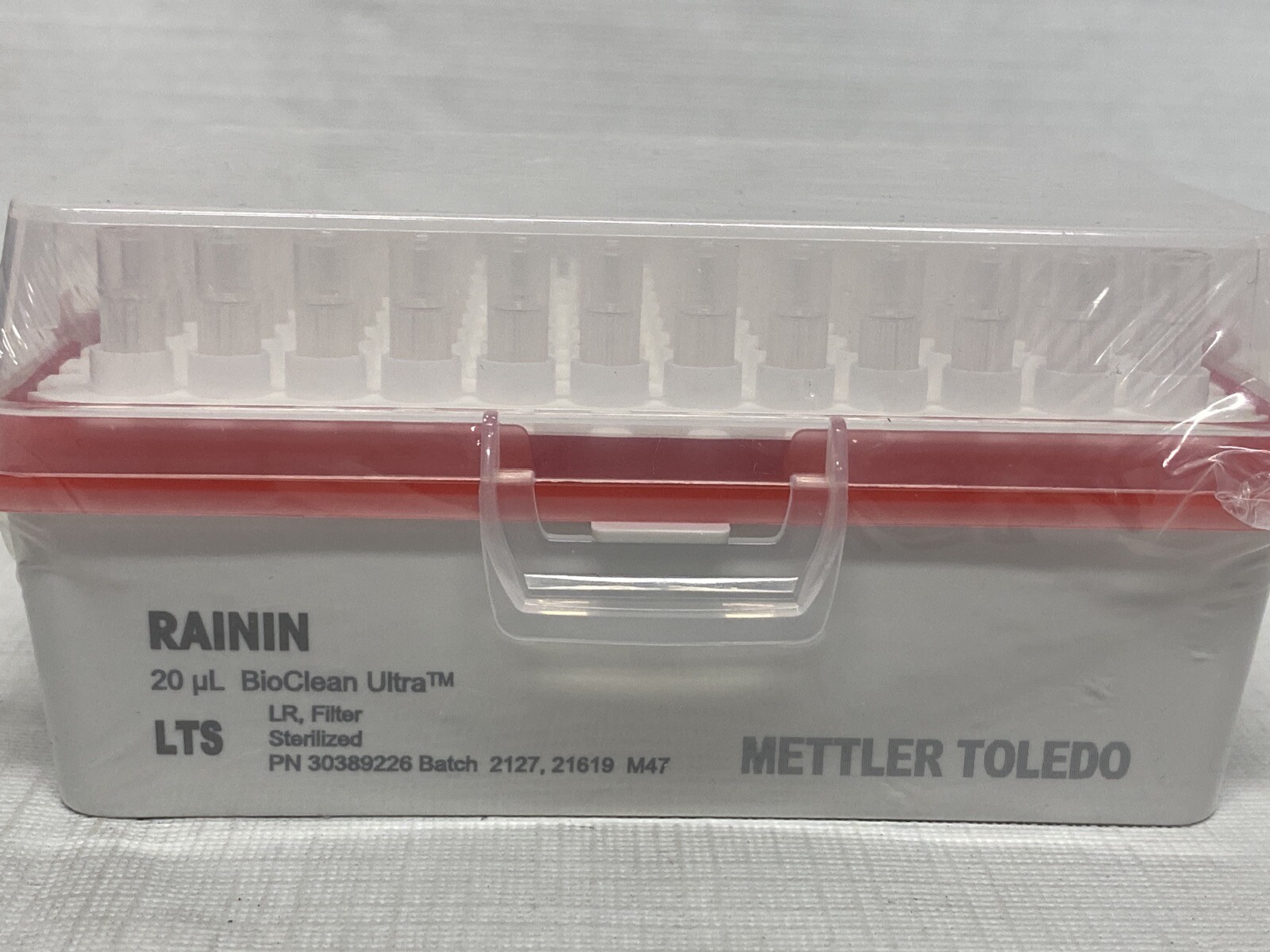 (1632) METTLER Rainin BioClean Ultra 20uL LiteTouch LR Filter Pipet Tip 30389226