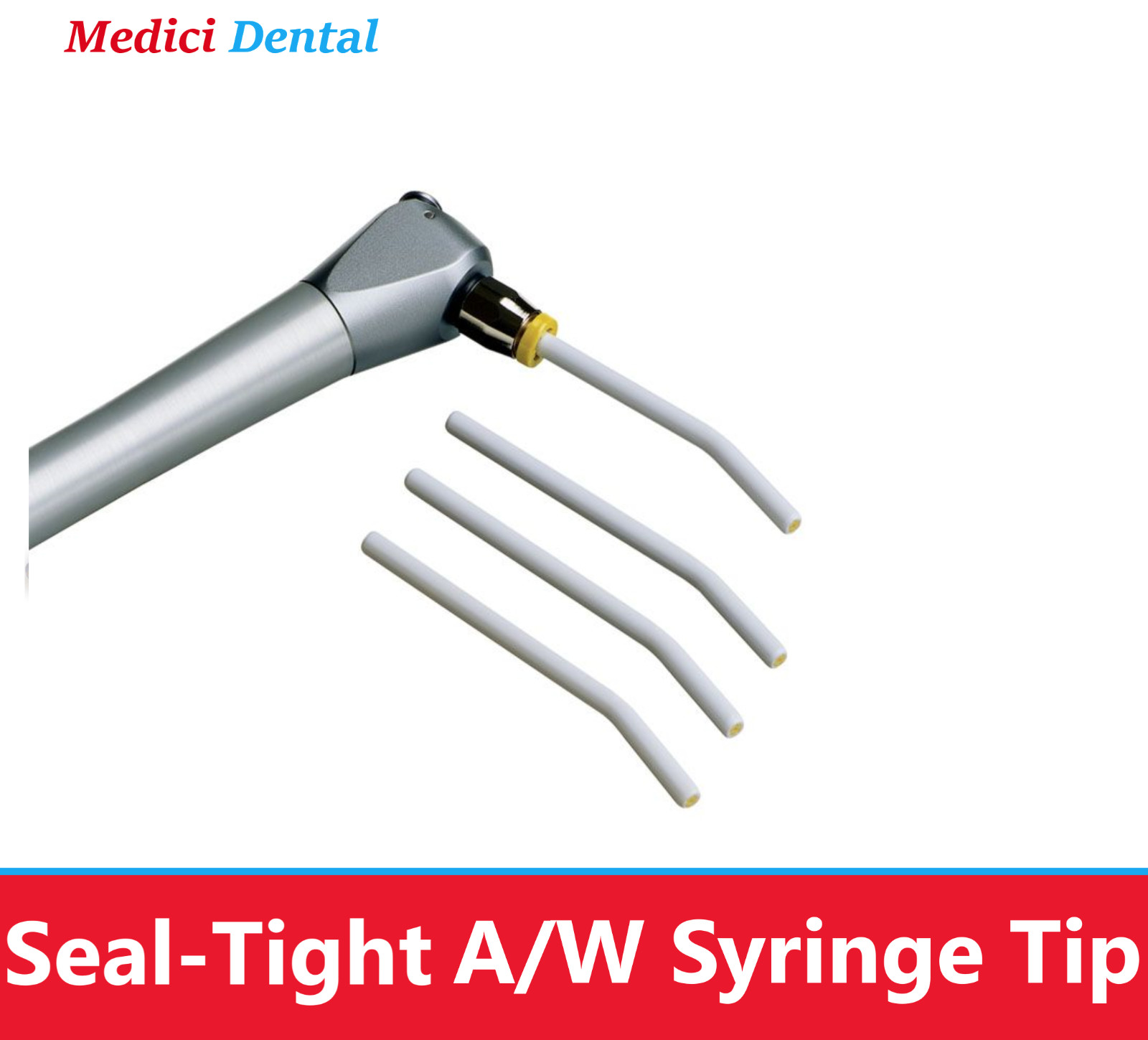Dental Seal-Tight Air Water Syringe Tips, Replace Tip, White, 200/pack