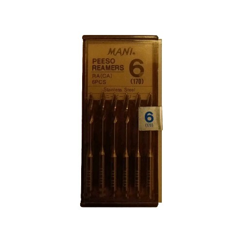 Mani Dental Peeso Reamers Endo Root Canal 6 (170) RA (CA)