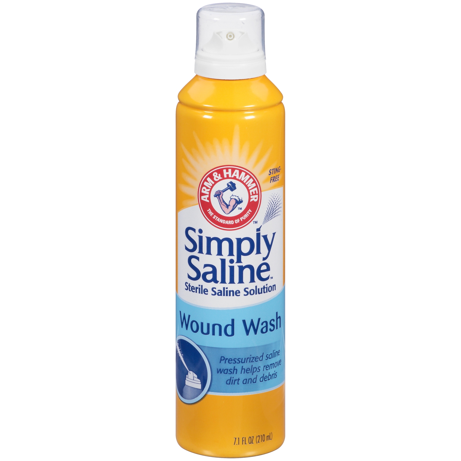 Church & Dwight Simply Sterile Wound Wash Saline 3Oz, 99cc, No burning, 1 Can
