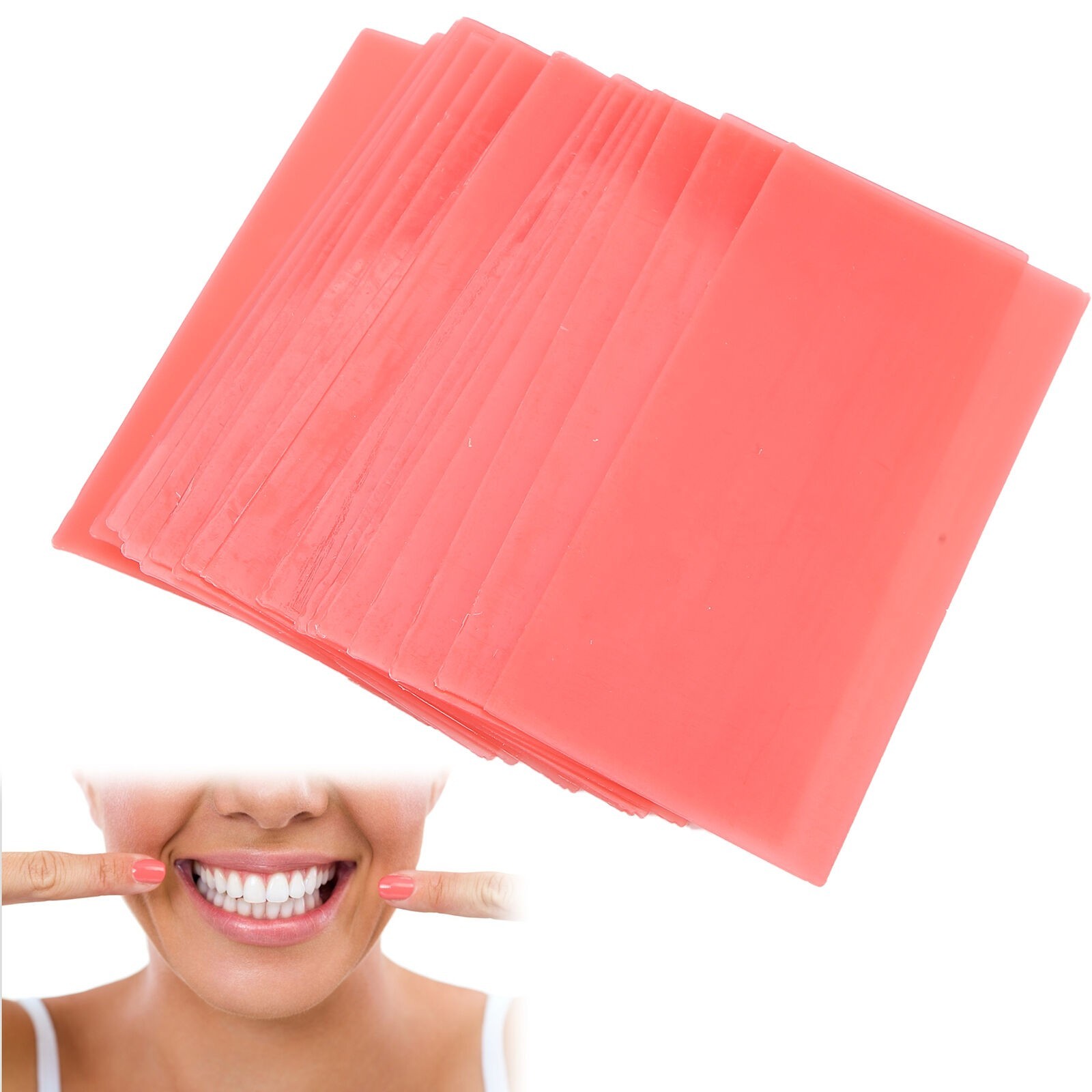 20 Sheets Dental Base Plate Wax Molding Casting Wax Sheet Denture Material Red