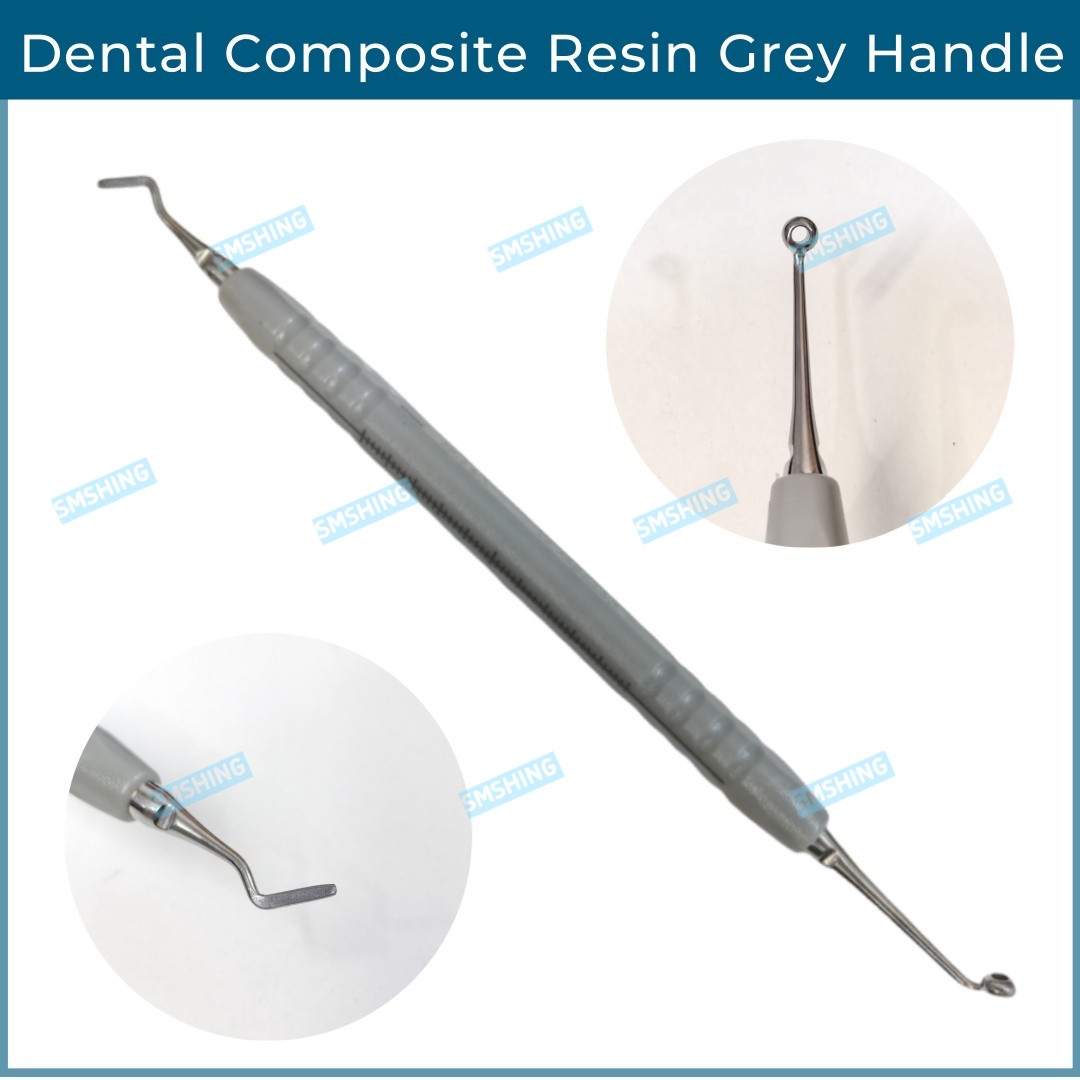 Dental Composite Resin Contouring Instrument Gray Handle Foam Pads OptraSculpt