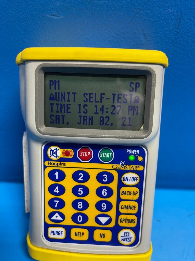 2010 HOSPIRA Gemstar INFUSION PUMP, Yellow Cap ~15678