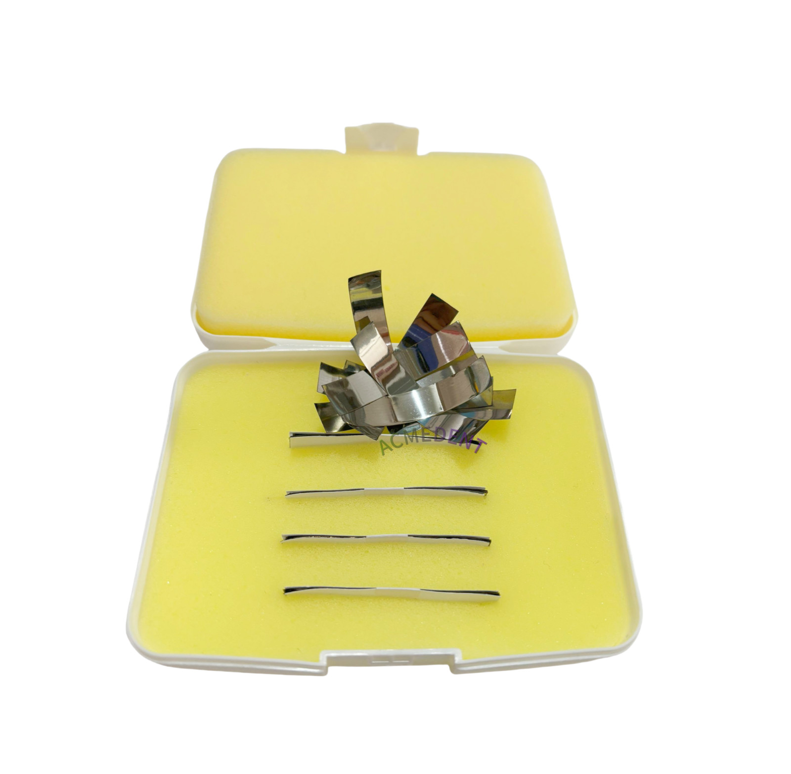 50Pcs Dental Metallic Articulating Bite Film Strips Metal Shimstock Foil