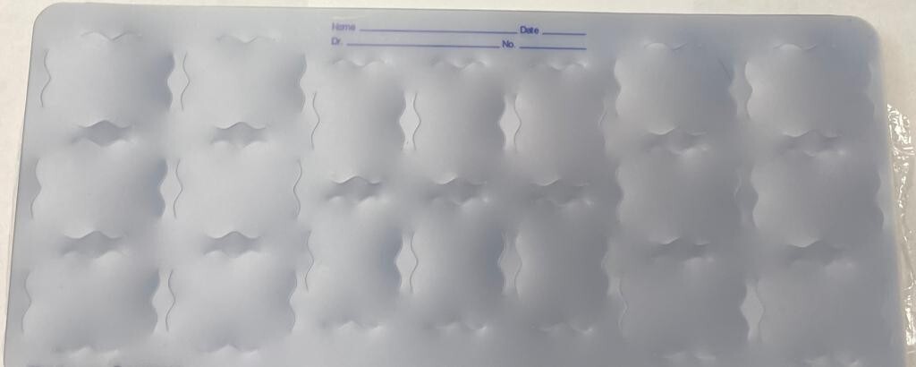 X-Ray Film Mounts 8H6V4BW #2 Translucent Plastic 100/Box