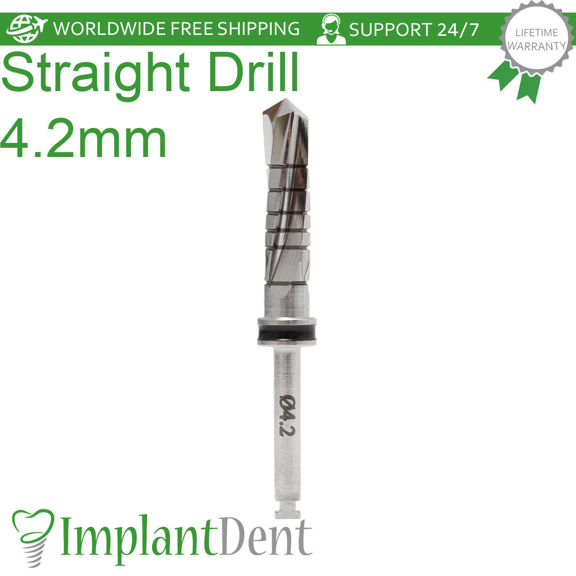 Dental Straight Drills 16mm External Irrigated & Marking Drill 1.9mm Tool
