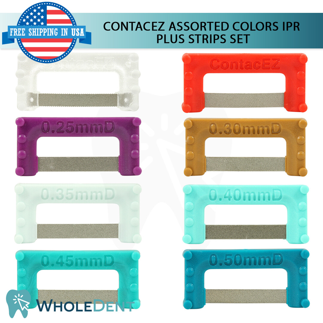 ContacEZ Assorted Color Coded IPR Plus 8 Strips Orthodontic Interproximal