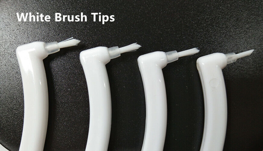 New Dental Disposable Composite White Medium Brush Tips Applicator +Handle