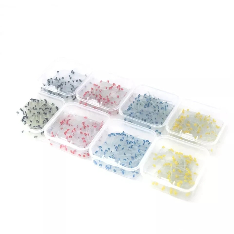 100pcs/box Dental Endo Straight 1.0-1.8mm Quartz Fiber Post Restorative Posts