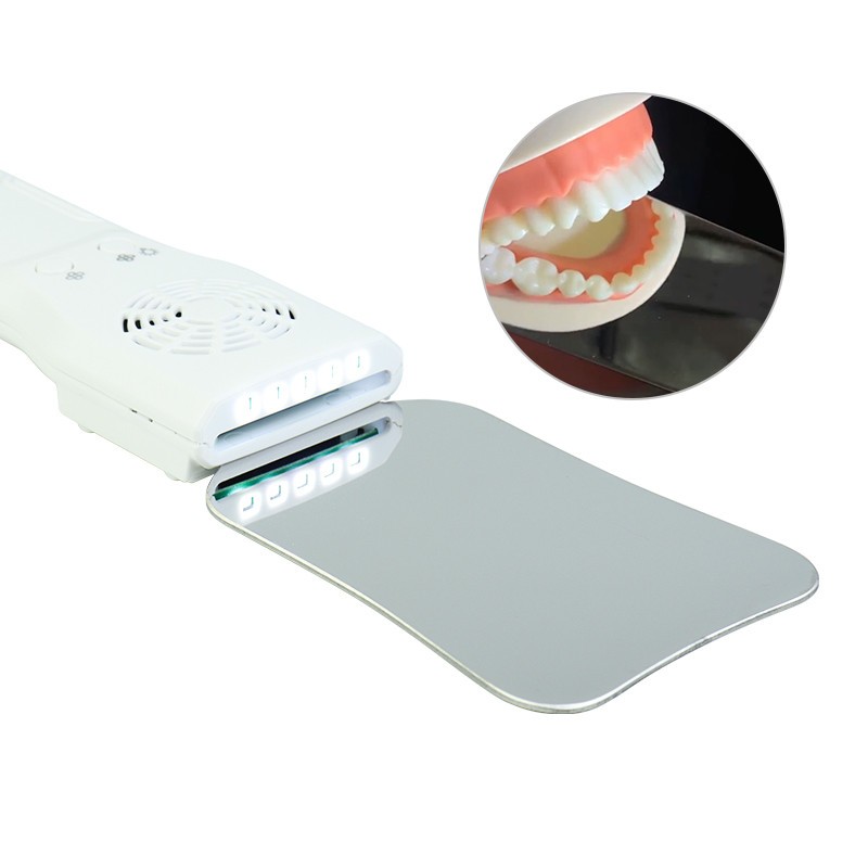Dental Anti-Fog Mirrors Set With LED Light Stainless Steel Orthodontic Reflector