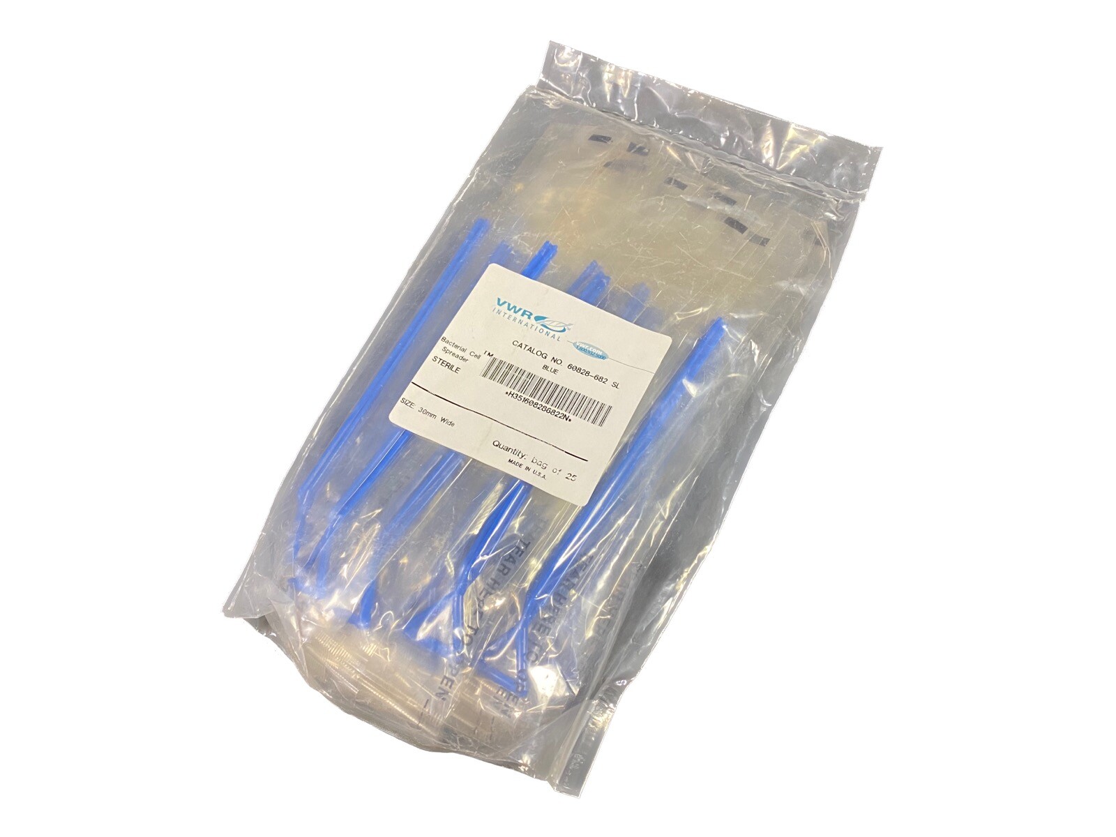 VWR 30mm Wide Bacterial Cell Spreader 60828-682 SL (25/pk)
