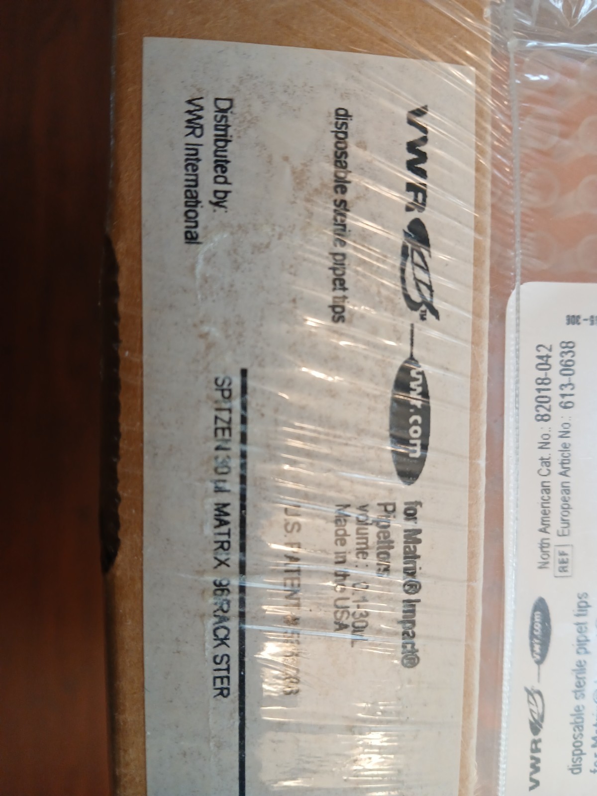 VWR 82018-042 Disposable Sterile Pipet Tips for MATEIX & IMPACT 0.1-30 µL EXPIRE