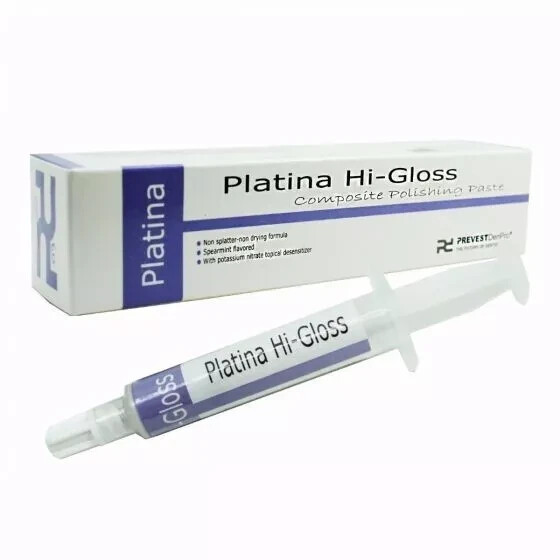 3 x Dental Platina Hi-Gloss A Composite Polishing Paste 4g Syringe